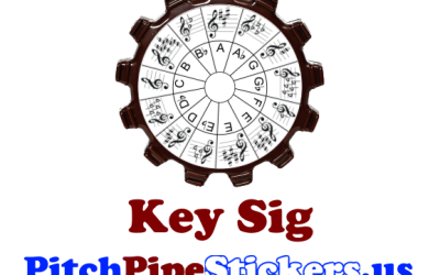 Key Sig Pitch Pipe Stickers